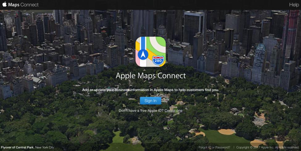 Apple Maps step 1