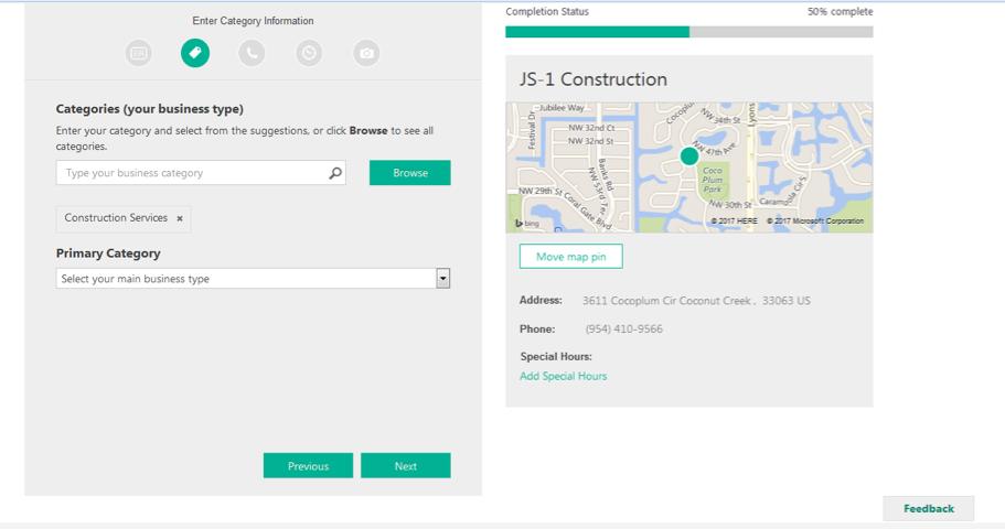 Bing Places for Business step 5