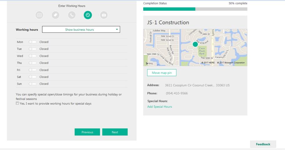 Bing Places for Business step 7