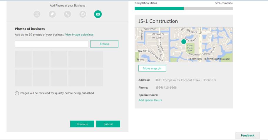 Bing Places for Business step 8