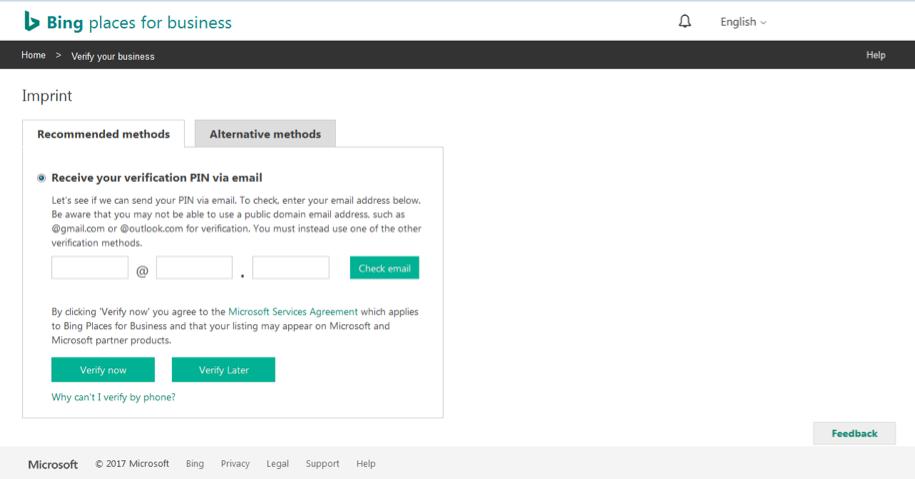 Bing Places for Business step 9
