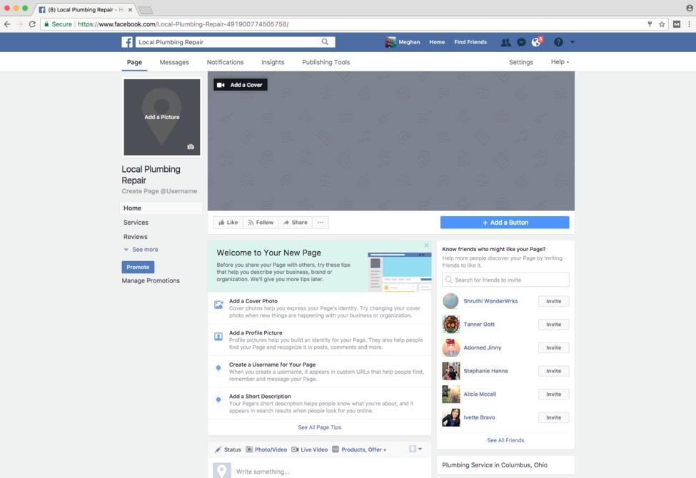 Facebook step 4