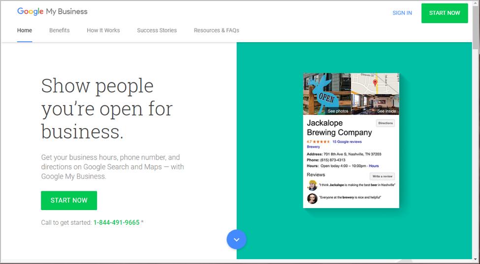 Google My Business step 1
