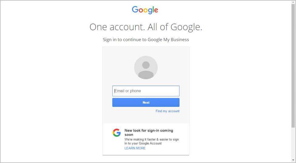 Google My Business step 2