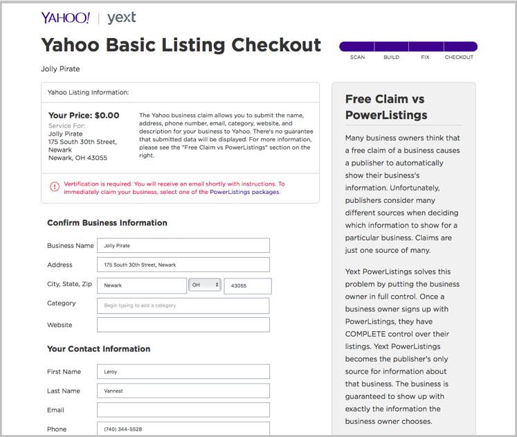 Yahoo step 7